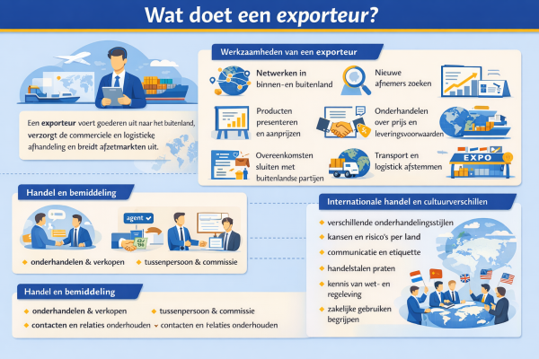 Alles over het beroep exporteur Wat doet een exporteur